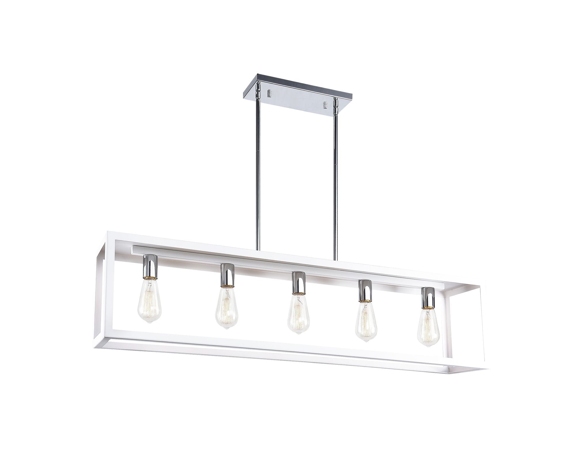 FLARE Chandelier White - C76005WH | TEO