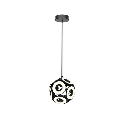 MAGELLAN Suspension simple Noir DEL INTÉGRÉ - CH51818-BK | KUZCO