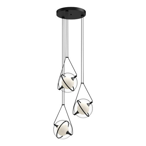 ARIES pendant Black INTEGRATED LED - CH76718-BK | KUZCO