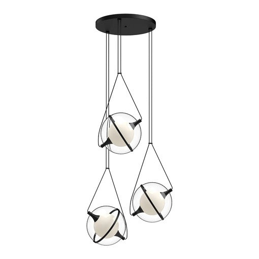 ARIES pendant Black INTEGRATED LED - CH76728-BK | KUZCO