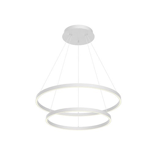 CERCHIO Suspension Blanc DEL INTÉGRÉ - CH87232-WH | KUZCO