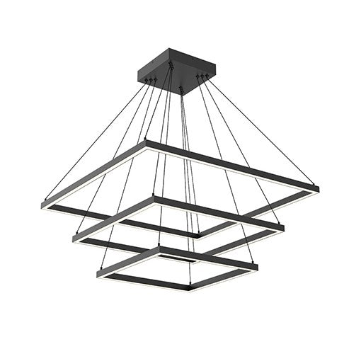 PIAZZA pendant Black INTEGRATED LED - CH88332-BK | KUZCO