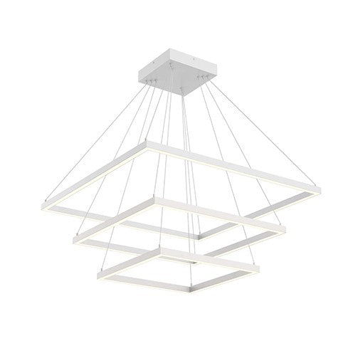 PIAZZA pendant White INTEGRATED LED - CH88332-WH | KUZCO
