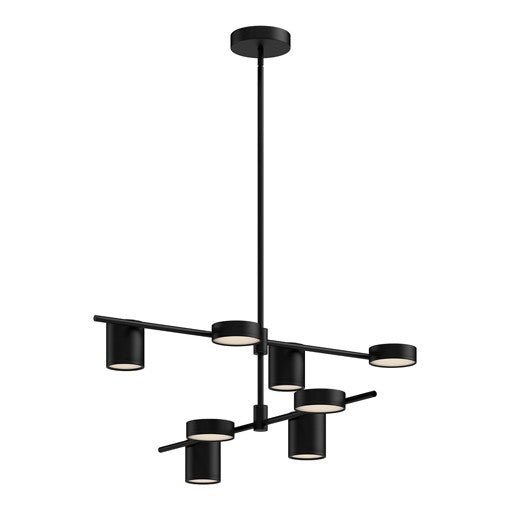 JAYDEN pendant Black INTEGRATED LED - CH96840-BK | KUZCO