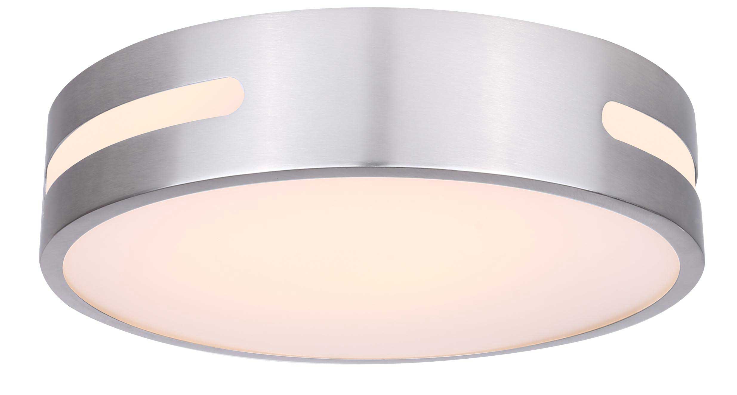 NIVEN Flush mount  Nickel INTEGRATED LED - CL-19-13-BN | CANARM