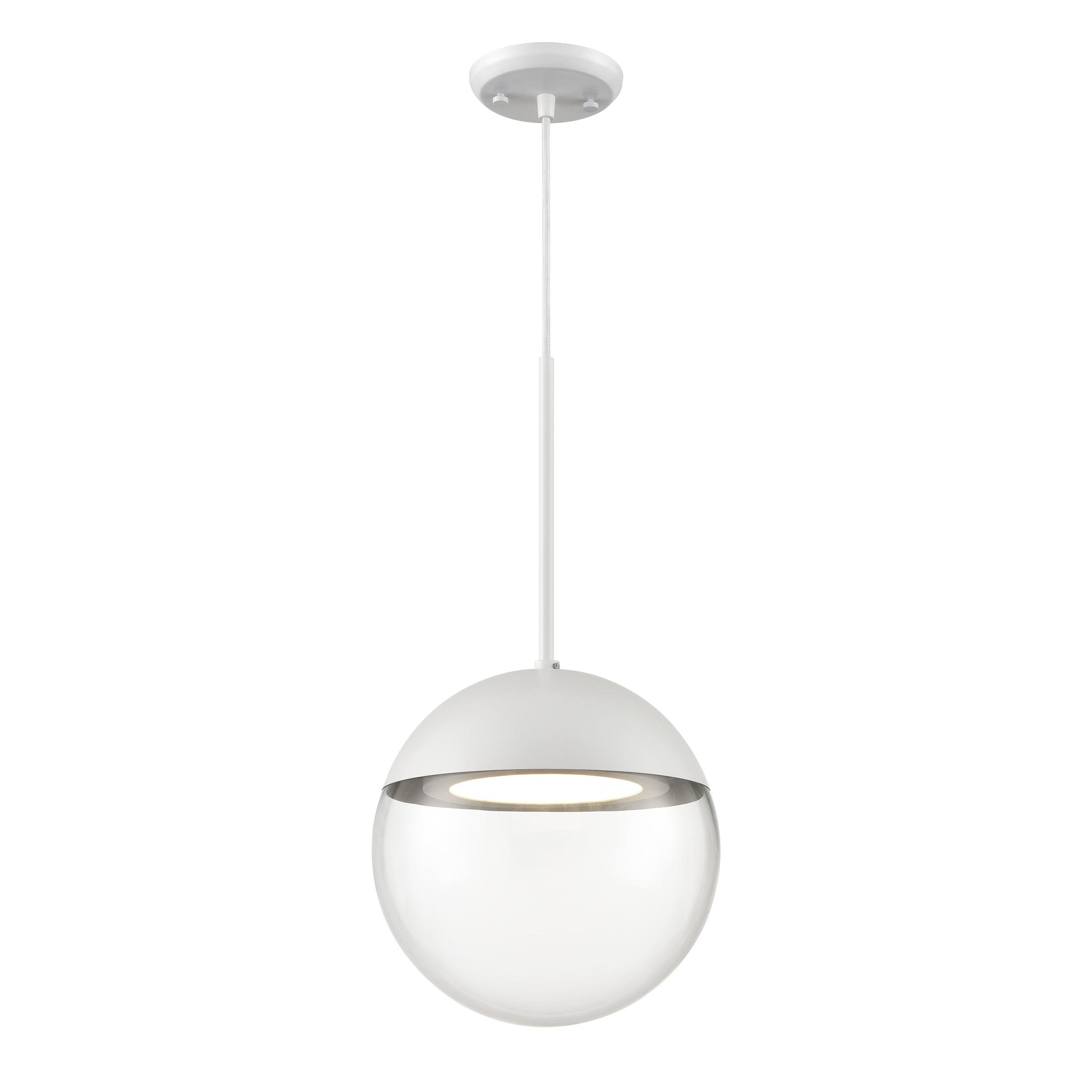 HOPE WELL ROCKS CCT Mini pendant White INTEGRATED LED - DVP41610MW-CL | DVI