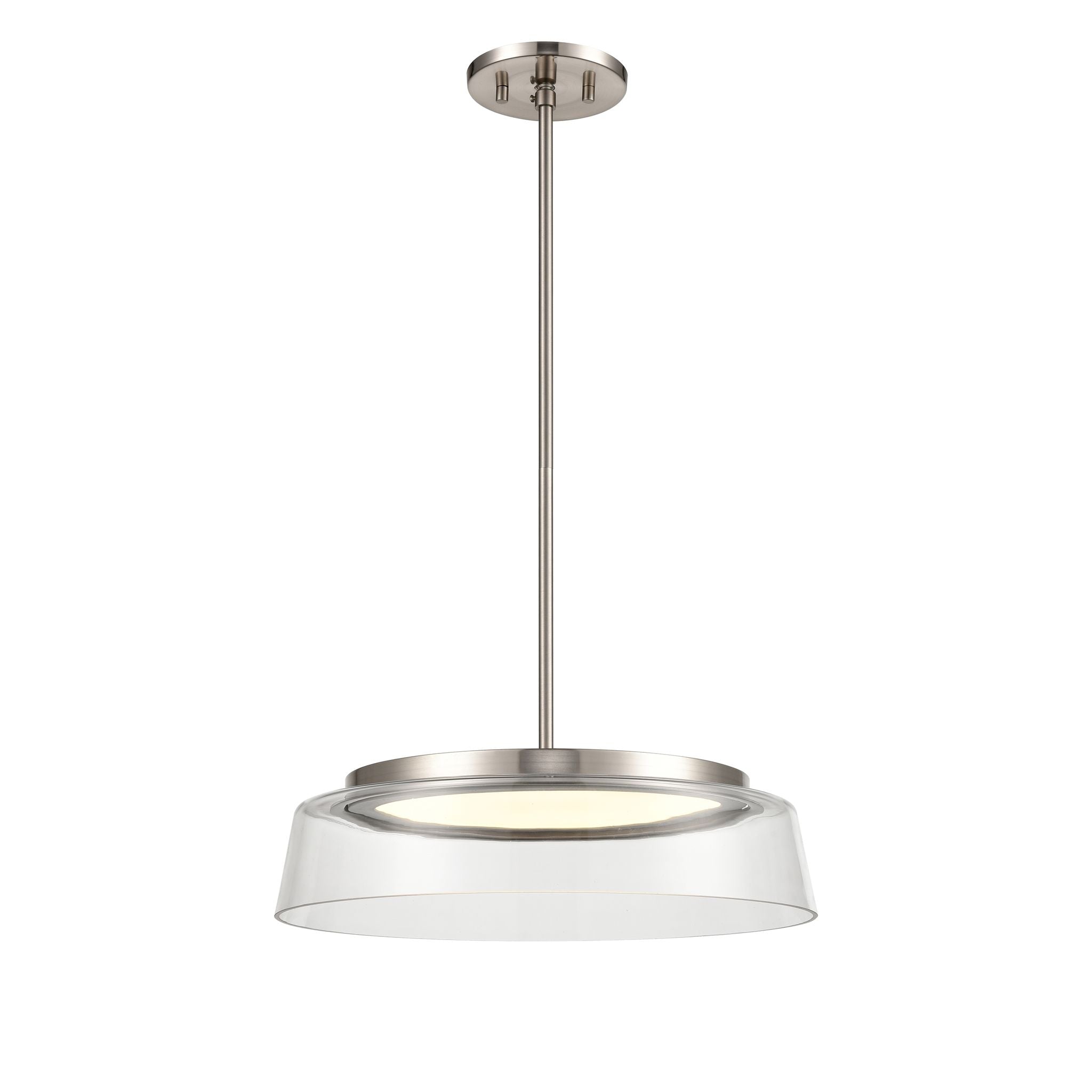 Triptych AC LED Flush mount Stainless steel INTEGRATED LED - DVP46708SN-CL | DVI