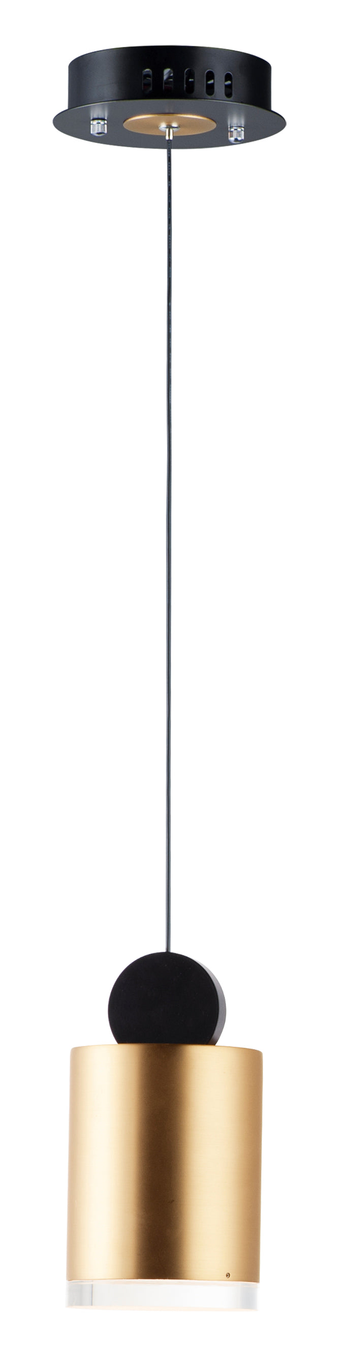 NOB Suspension simple Noir, Or DEL INTÉGRÉ - E20862-75BKGLD | MAXIM/ET2