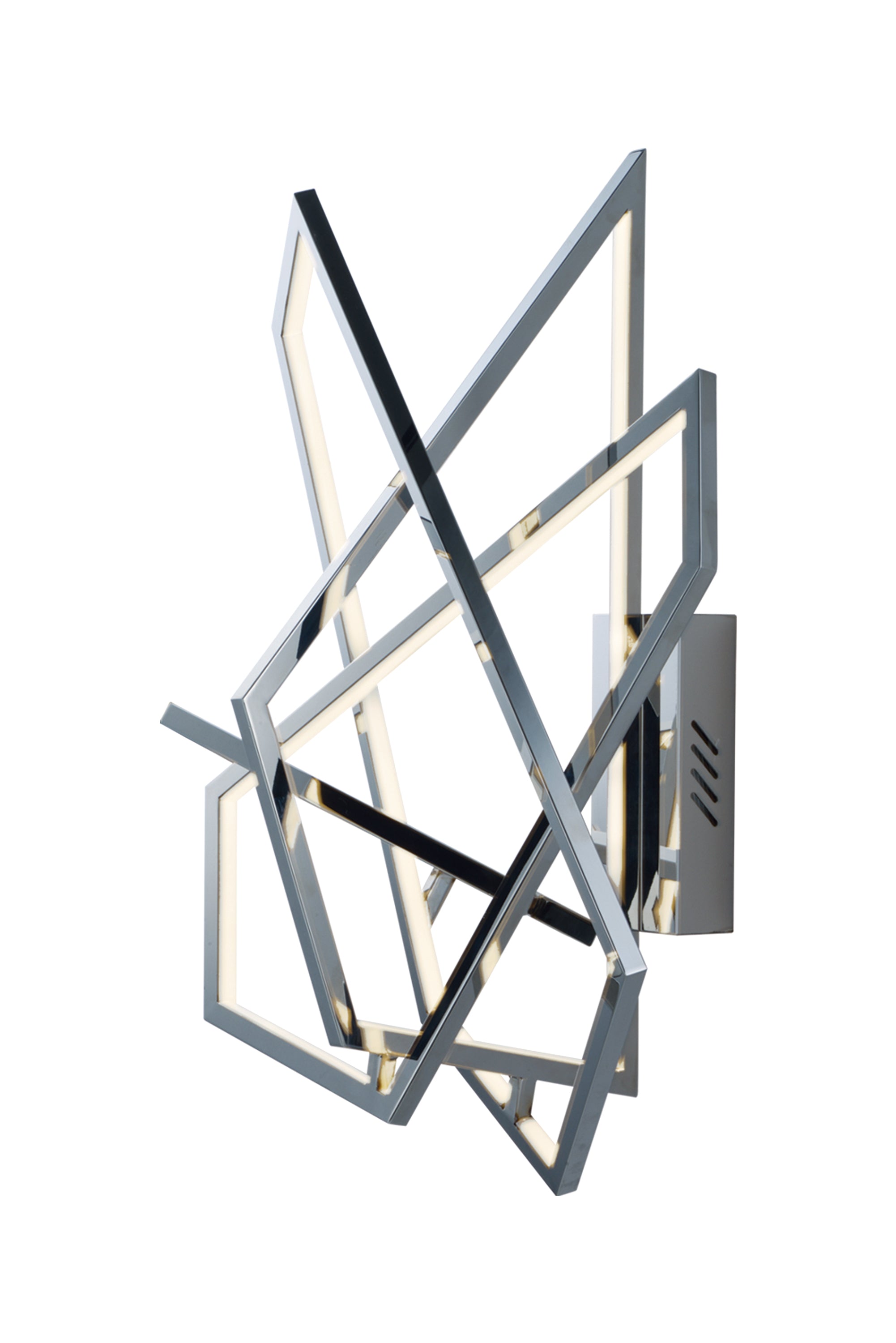TRAPEZOID Murale Chrome DEL INTÉGRÉ - E22674-PC | MAXIM/ET2
