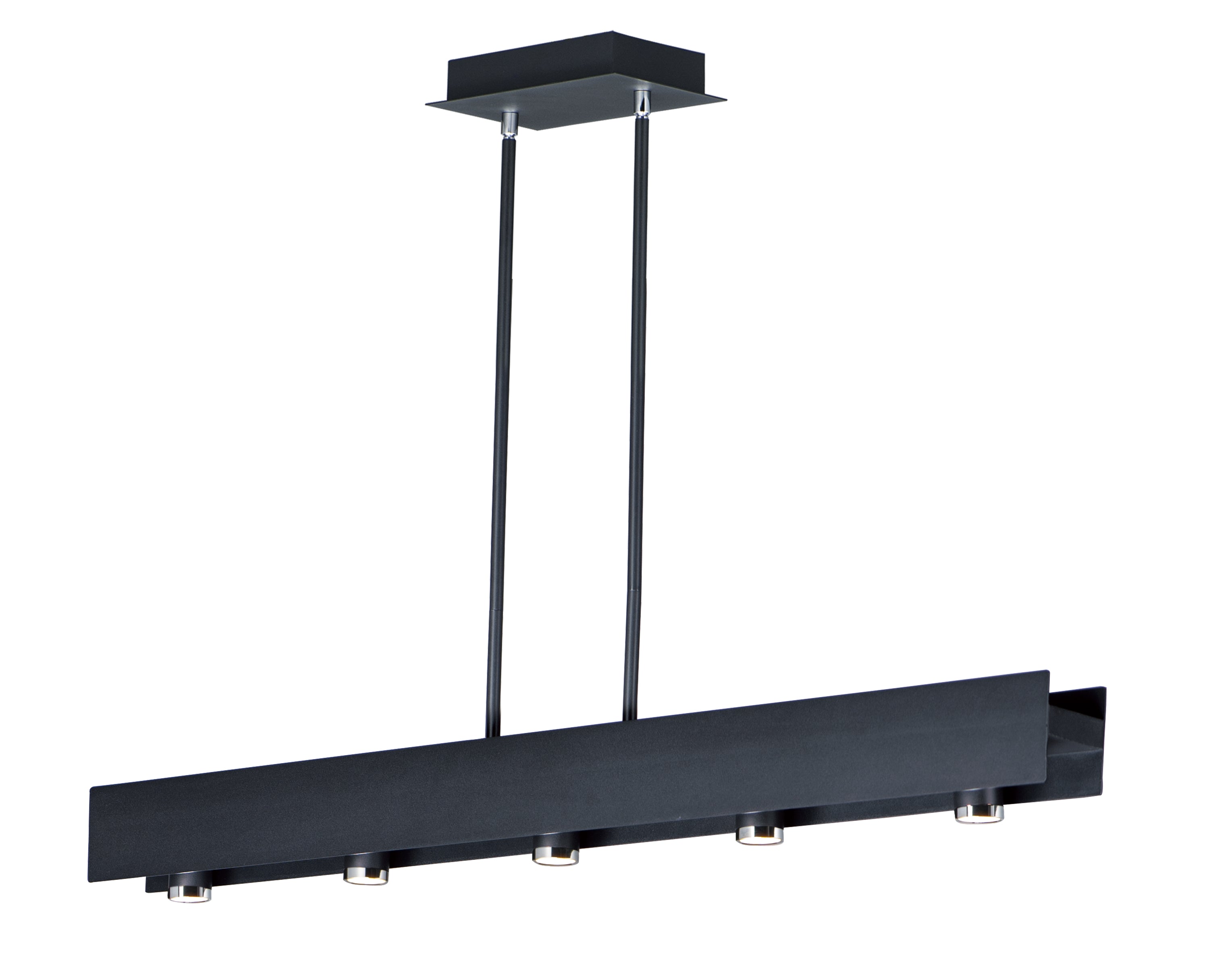 BEAM LED Suspension linéaire Noir, Chrome DEL INTÉGRÉ - E24634-BKPC | MAXIM/ET2
