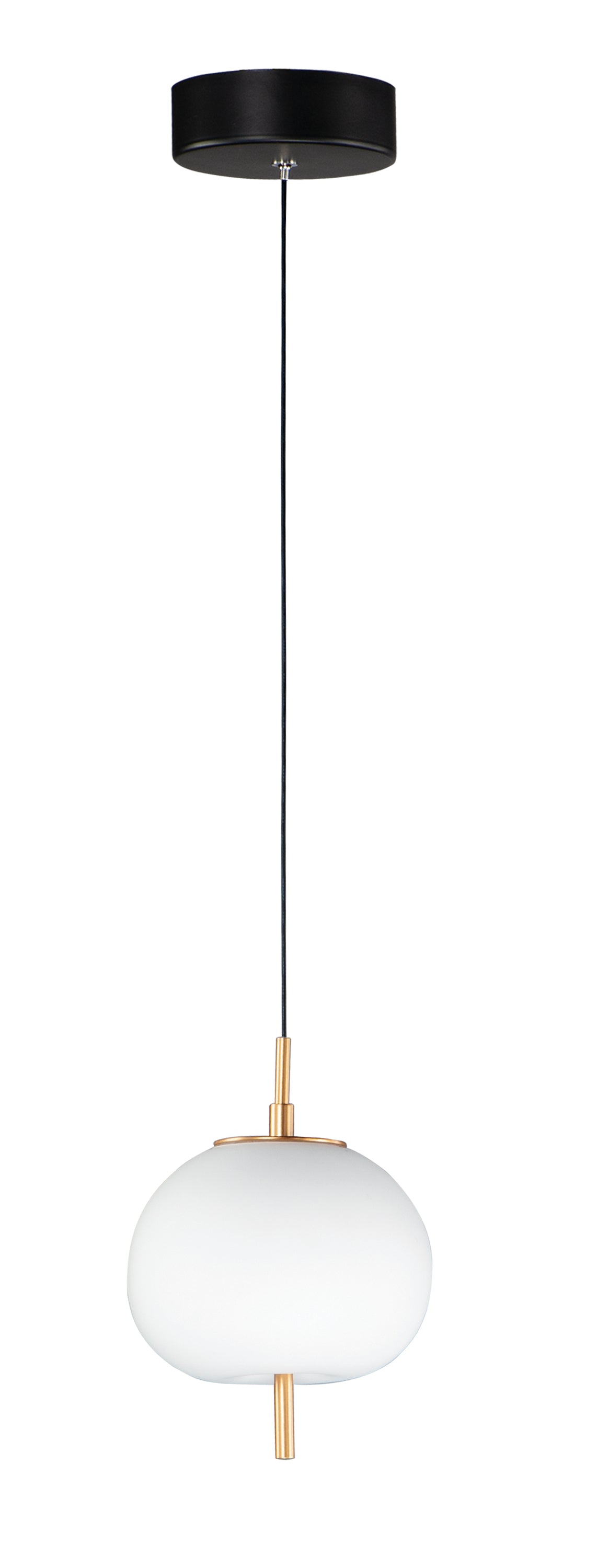 QUEST Suspension simple Noir, Or DEL INTÉGRÉ - E25111-92BKGLD | MAXIM/ET2