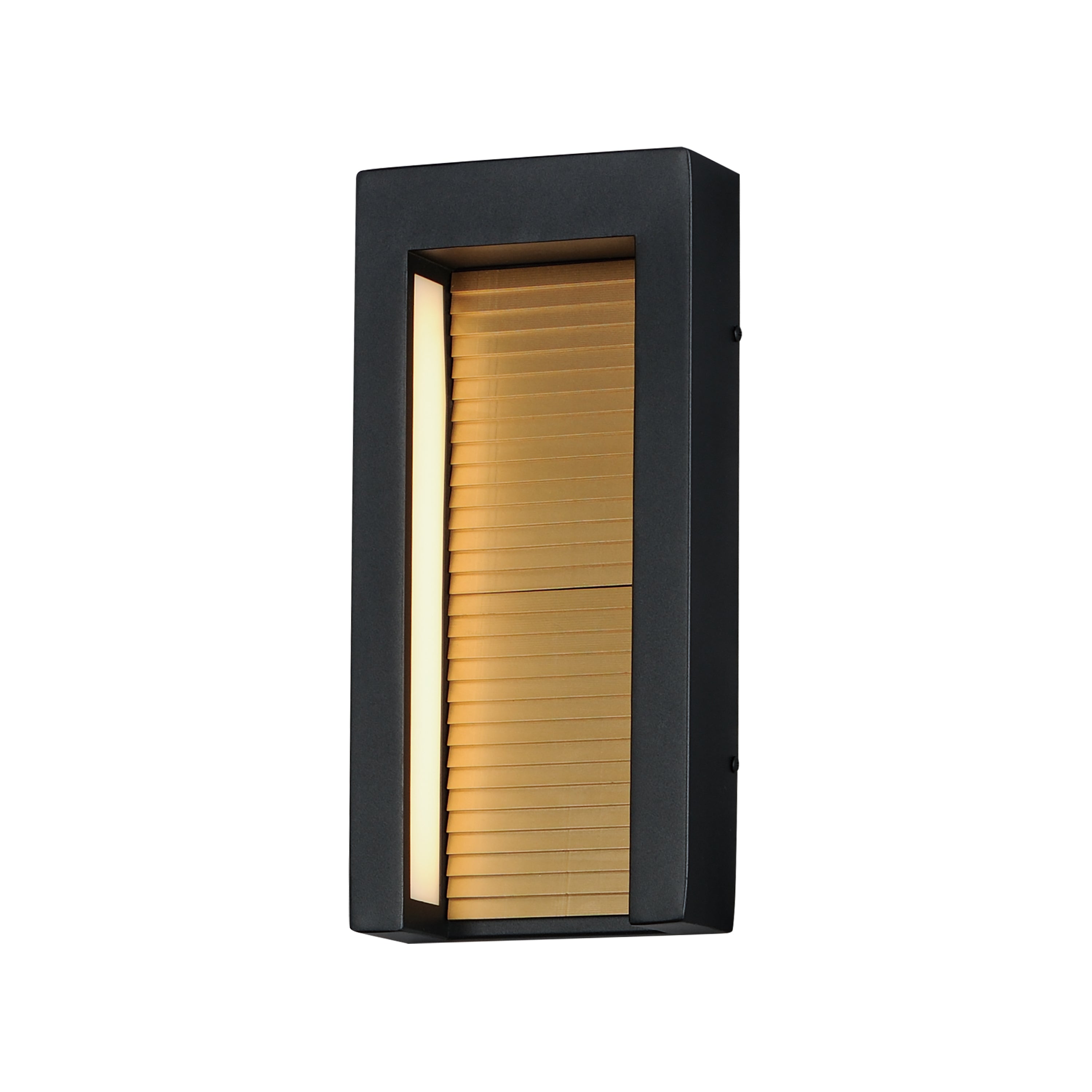 ALCOVE Outdoor wall sconce Black, Gold INTEGRATED LED - E30104-BKGLD | MAXIM/ET3