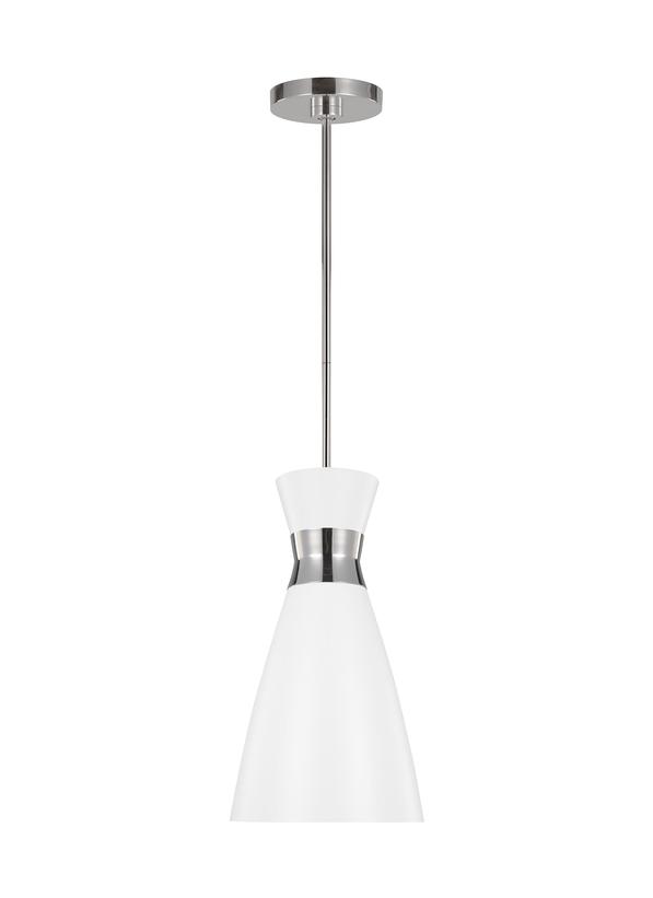 HEATH Suspension simple Nickel, Blanc - EP1221MWTPN | GENERATION-LIGHTING