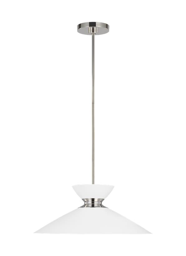 HEATH Pendant Nickel, White - EP1231MWTPN | GENERATION LIGHTING