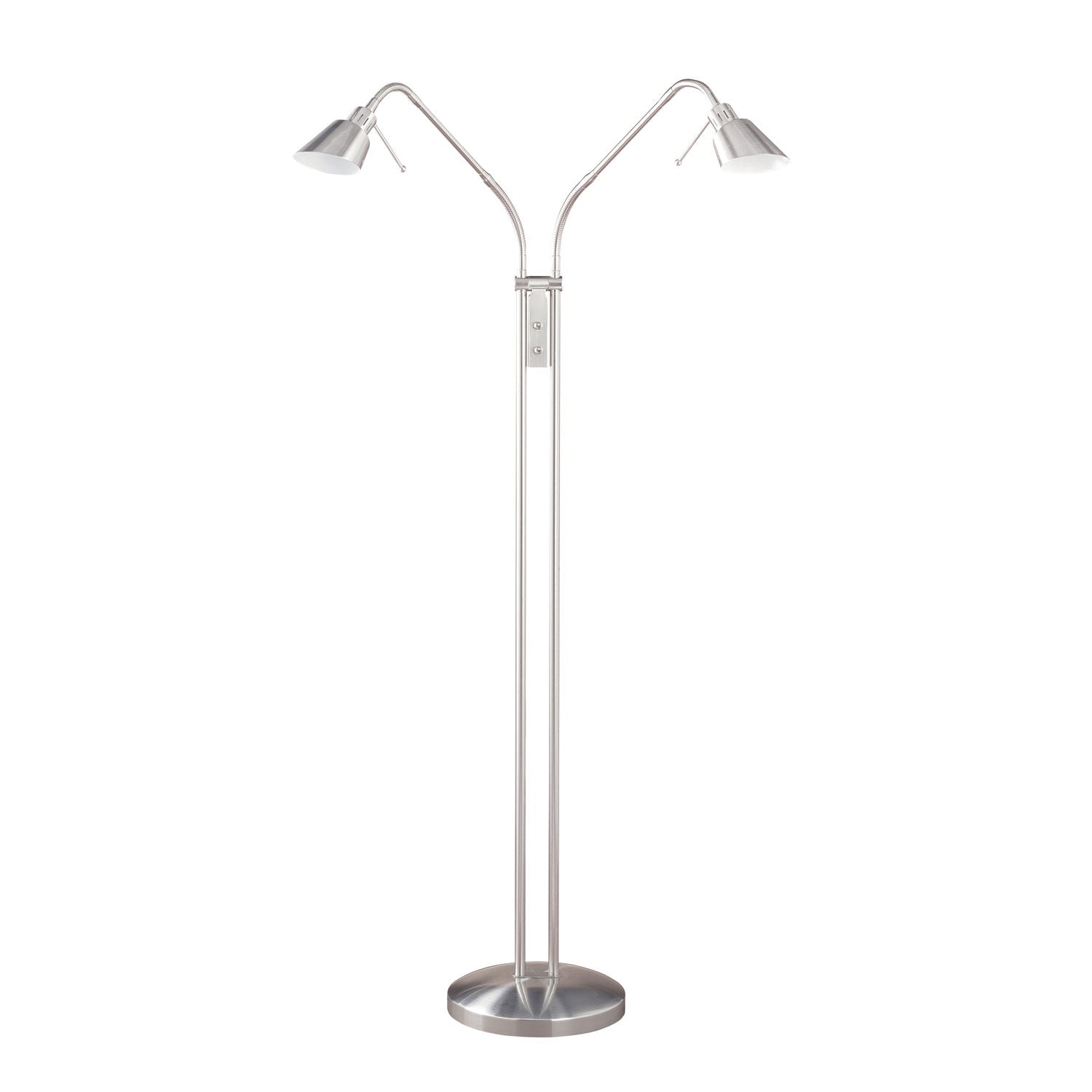 OSLO TWINS Floor lamp Stainless steel - FL4048-2-SN | KENDAL