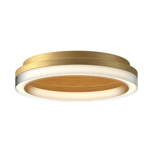 CALIX Flush mount  Gold INTEGRATED LED - FM45316-BG | KUZCO