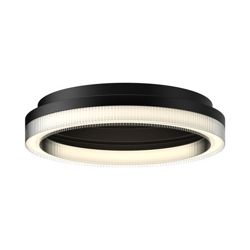 CALIX Flush mount  Black INTEGRATED LED - FM45316-BK | KUZCO
