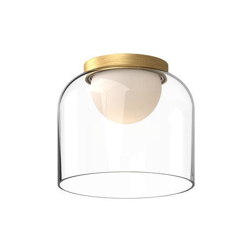 CEDAR Flush mount  Gold INTEGRATED LED - FM52508-BG/CL | KUZCO