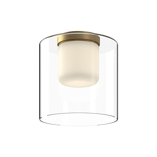 BIRCH Flush mount  Gold INTEGRATED LED - FM53509-BG/CL | KUZCO