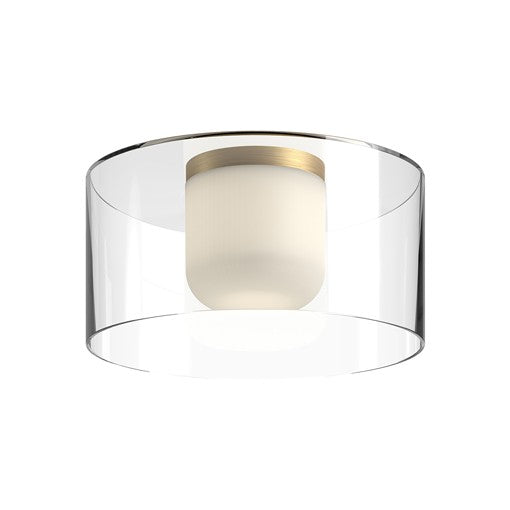 BIRCH Flush mount  Gold INTEGRATED LED - FM53512-BG/CL | KUZCO