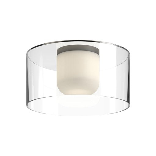 BIRCH Flush mount  Black INTEGRATED LED - FM53512-BK/CL | KUZCO