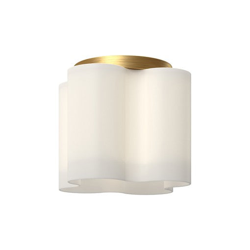 CLOVER Flush mount  Gold INTEGRATED LED - FM54809-BG/OP | KUZCO