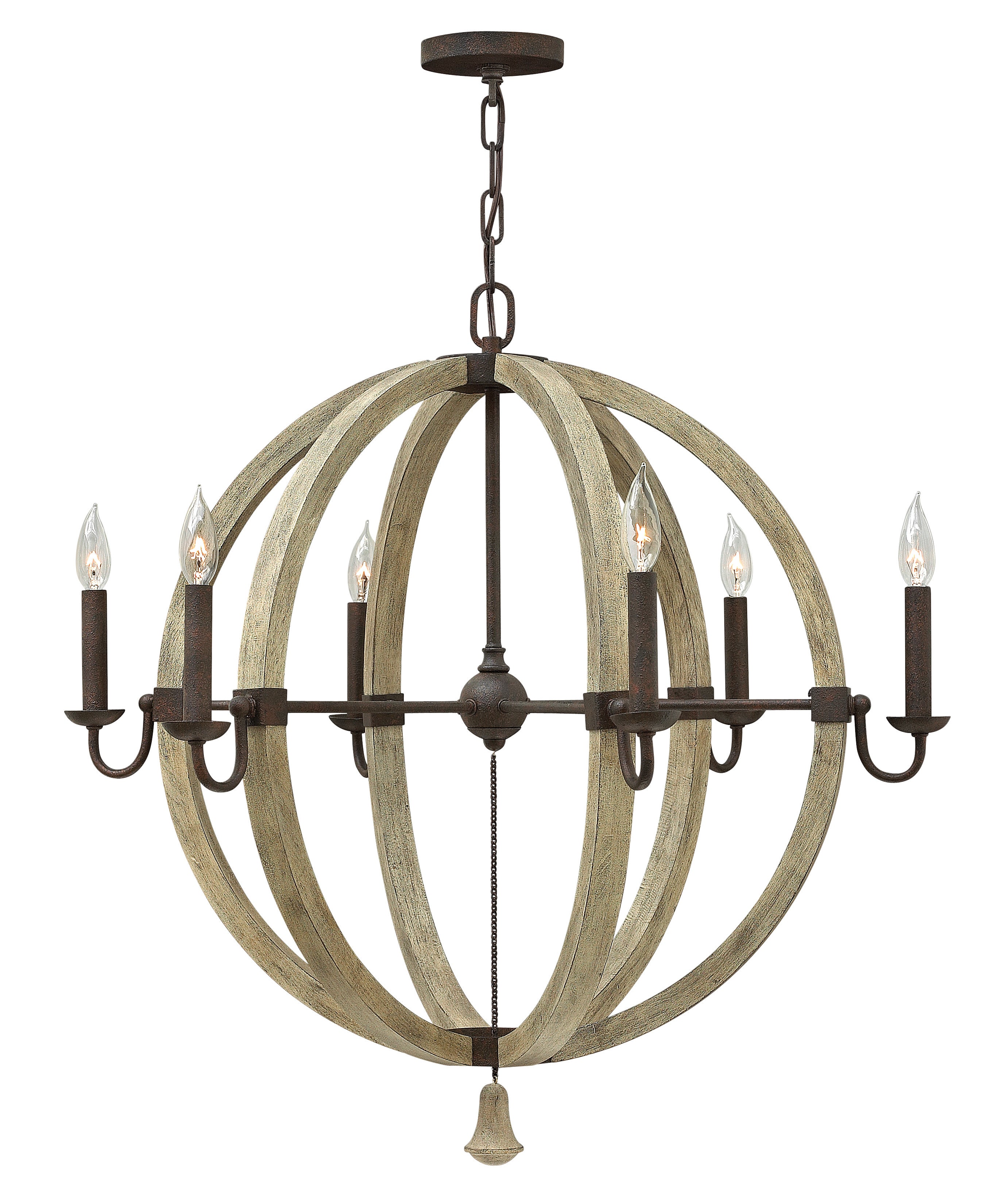 MIDDLEFIELD Pendant Bronze, Wood - FR40566IRR | HINKLEY/FREDRICK RAMOND
