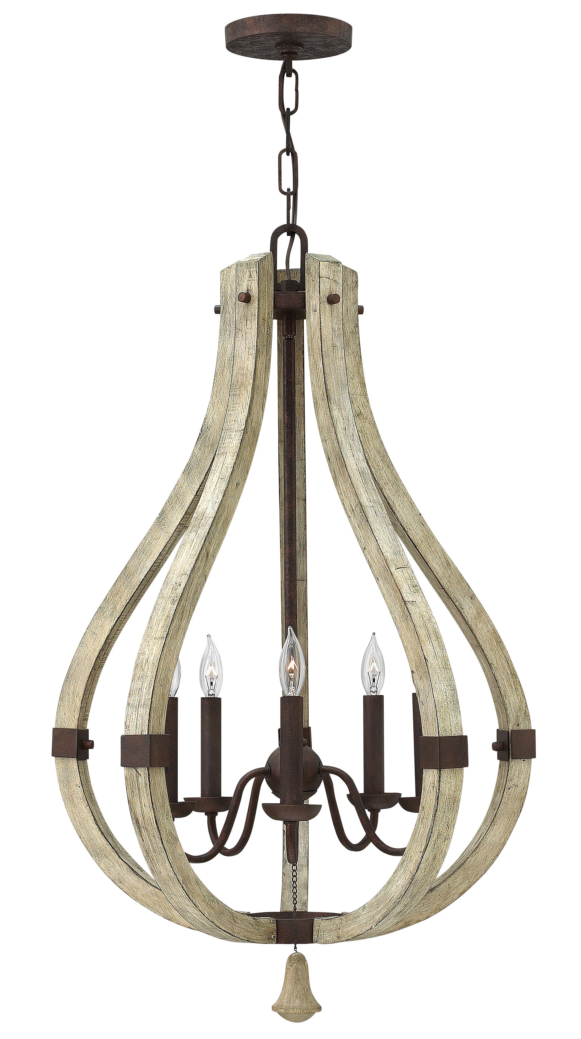 MIDDLEFIELD Pendant Bronze, Wood - FR40575IRR | HINKLEY/FREDRICK RAMOND