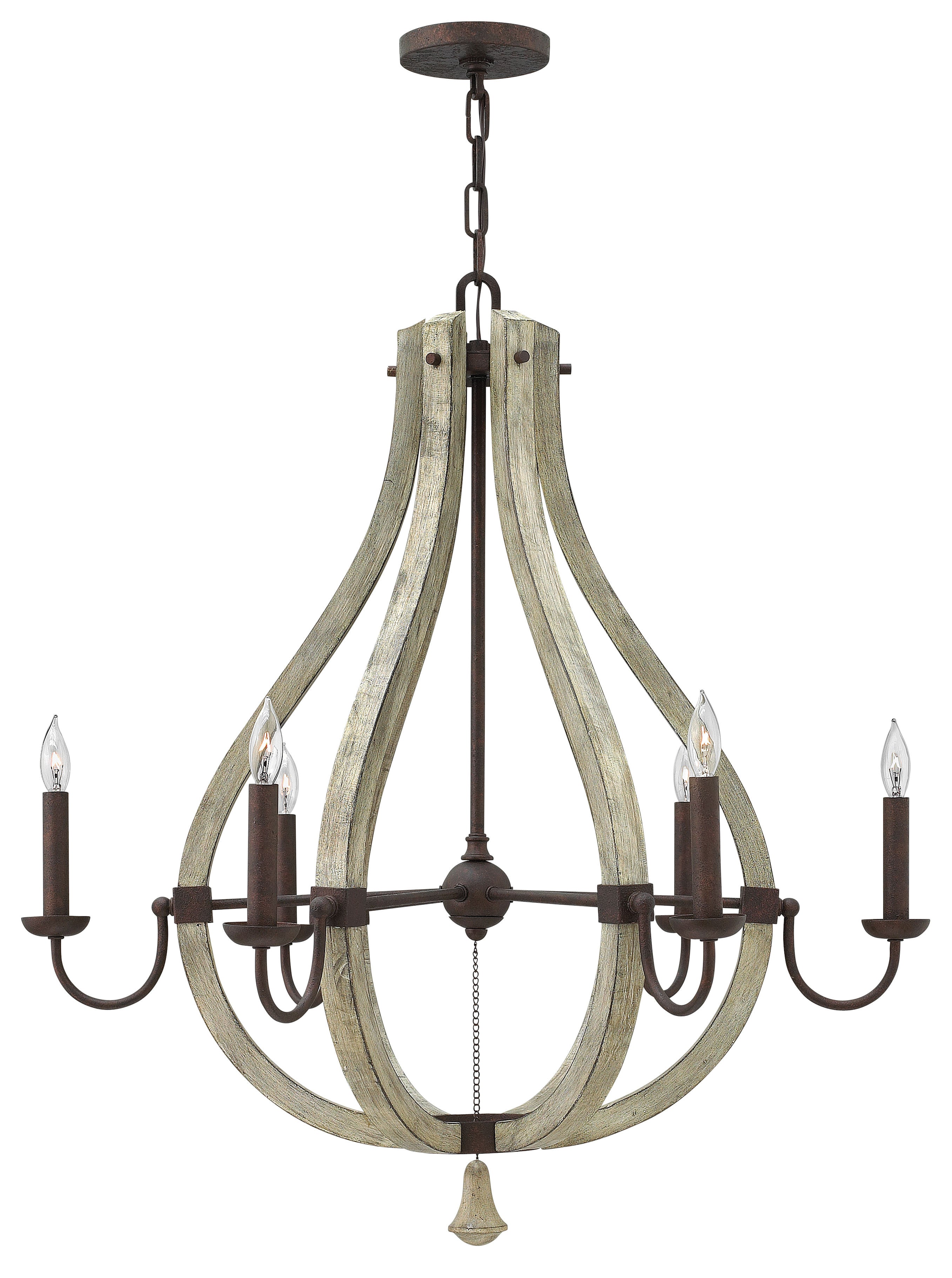 MIDDLEFIELD Pendant Bronze, Wood - FR40576IRR | HINKLEY/FREDRICK RAMOND
