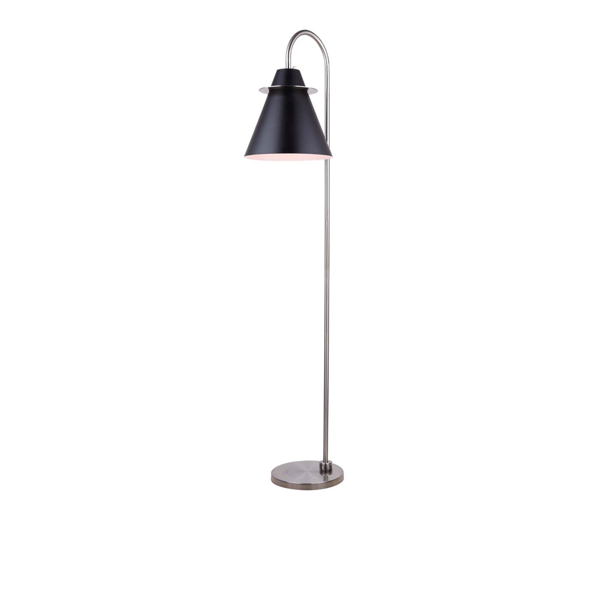 TALIA Floor lamp Nickel, Black - IFL1076A66BKN | CANARM