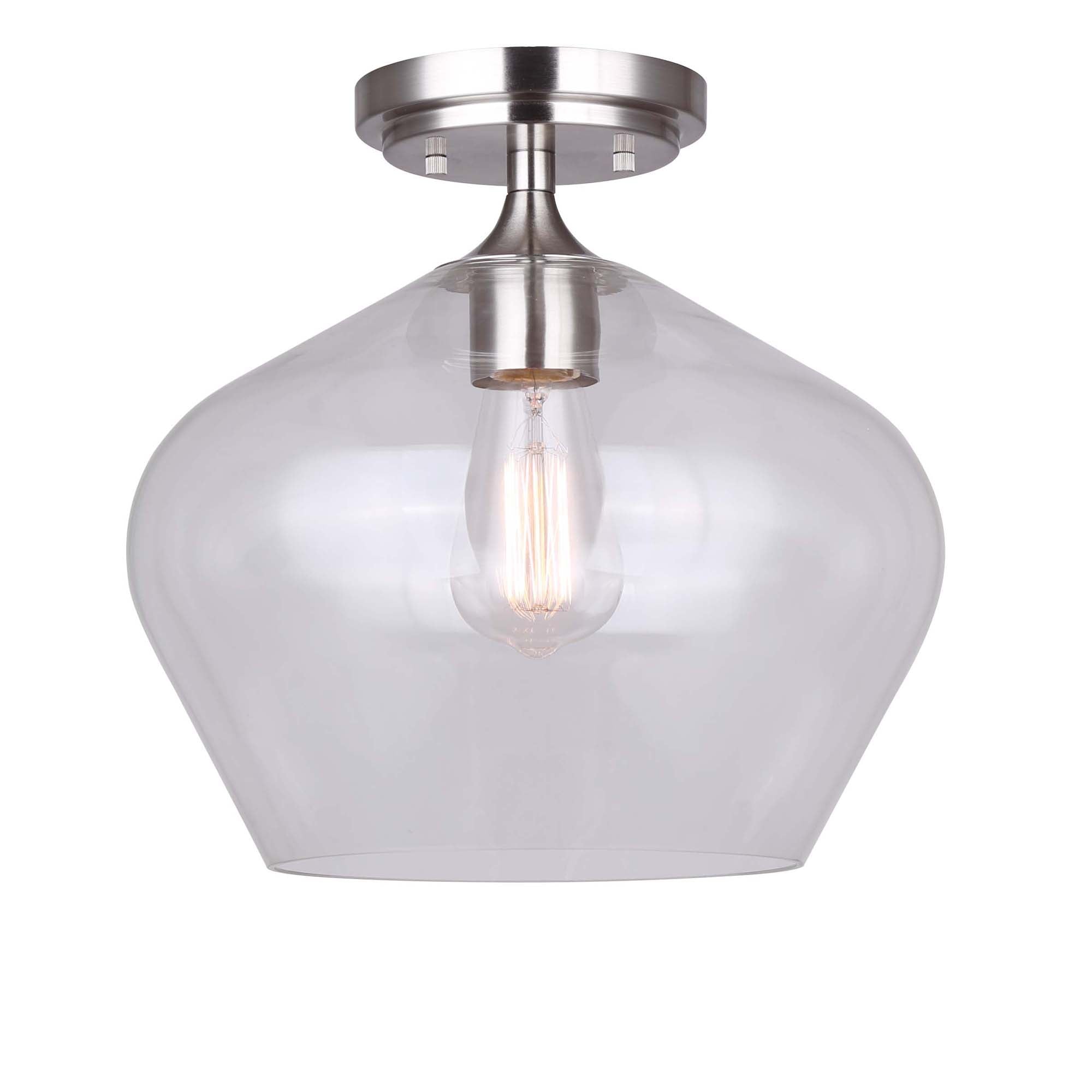 CONALL Semi plafonnier Nickel - IFM1102A12BN | CANARM