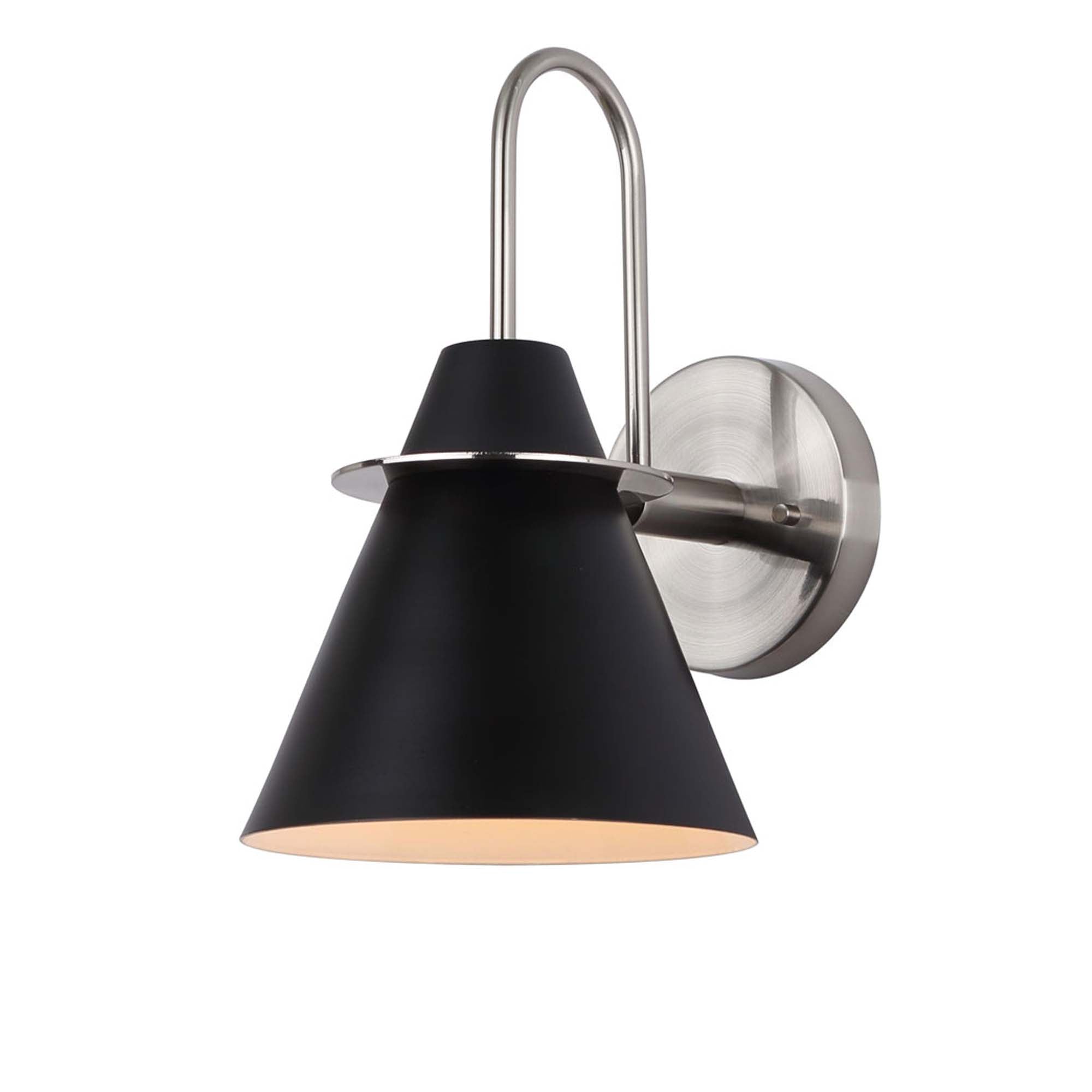 TALIA Murale salle de bain Nickel, Noir - IVL1076A01BKN | CANARM