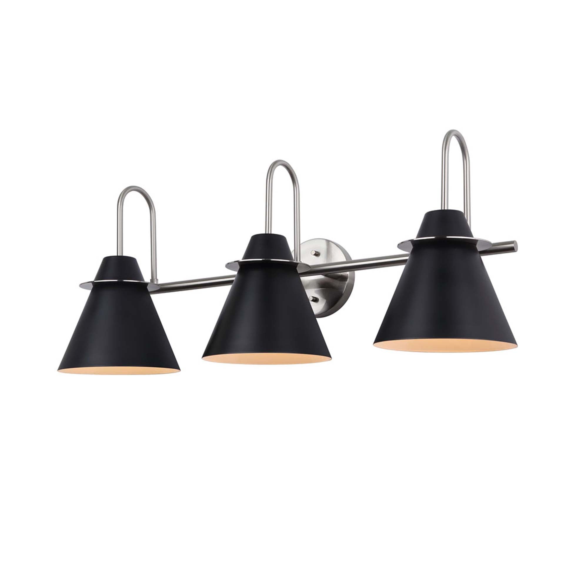 TALIA Murale salle de bain Nickel, Noir - IVL1076A03BKN | CANARM