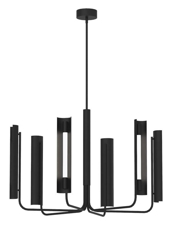 CARSON Chandelier Black INTEGRATED LED - KC1076MBK | GENERATION LIGHTING