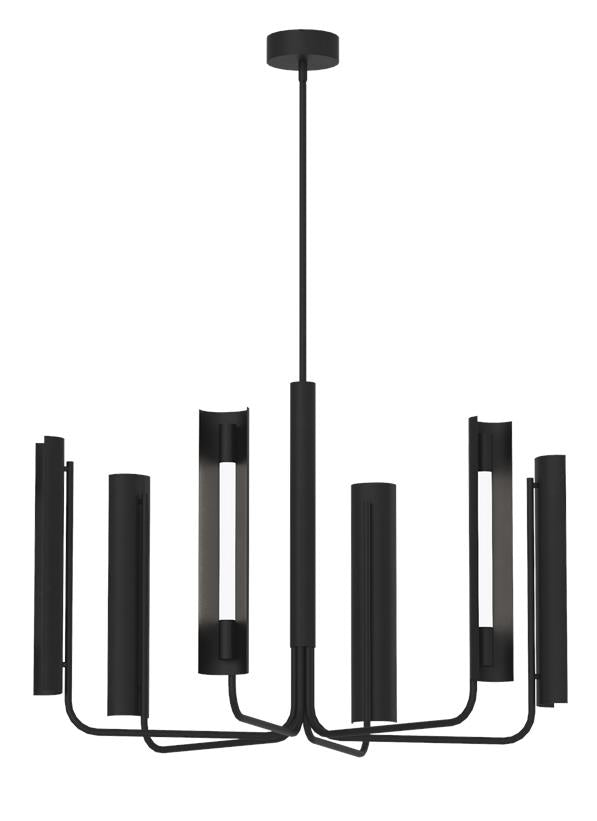 CARSON Suspension Noir DEL INTÉGRÉ - KC1076MBK | GENERATION-LIGHTING