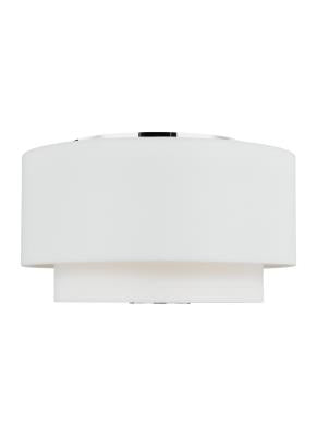 SAWYER Flush mount Nickel - KSF1043PN | GENERATION LIGHTING