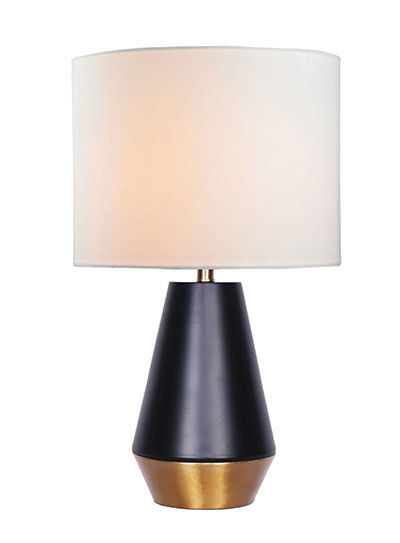 SIMONE Table lamp Black, Gold - LL1805 | LUCE LUMEN
