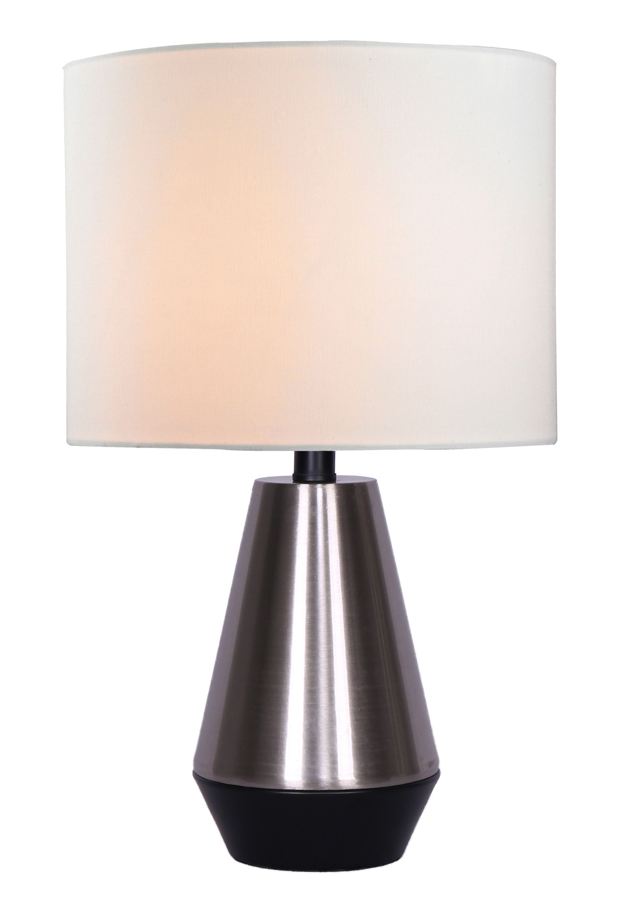 SIMONE Lampe sur table Nickel, Noir - LL1806 | LUCE LUMEN