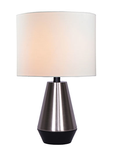 SIMONE Lampe sur table Nickel, Noir - LL1807 | LUCE LUMEN