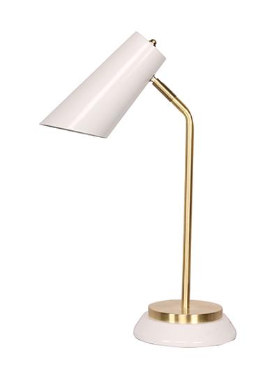 Kingston Table lamp White, Gold - LL2163 | LUCE LUMEN