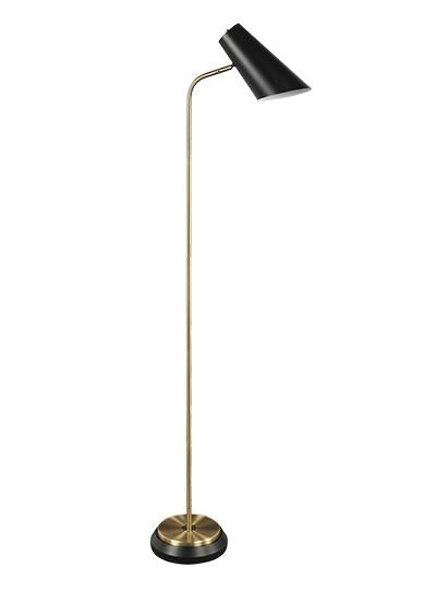 Kingston Floor lamp Black, Gold - LL2165 | LUCE LUMEN