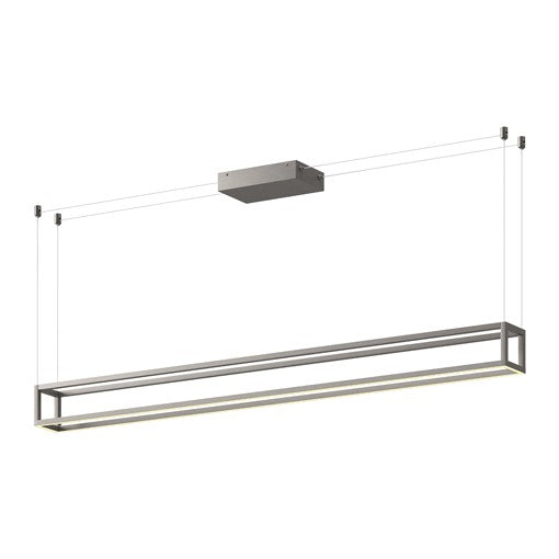 PLAZA Linear pendant Nickel INTEGRATED LED - LP45560-BN | KUZCO