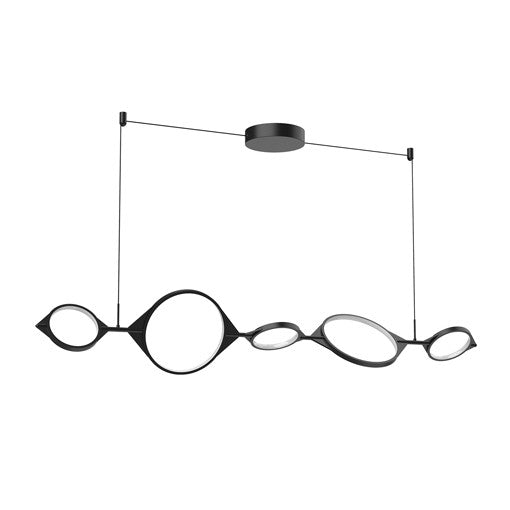 SERIF Suspension Noir DEL INTÉGRÉ - LP84457-BK | KUZCO