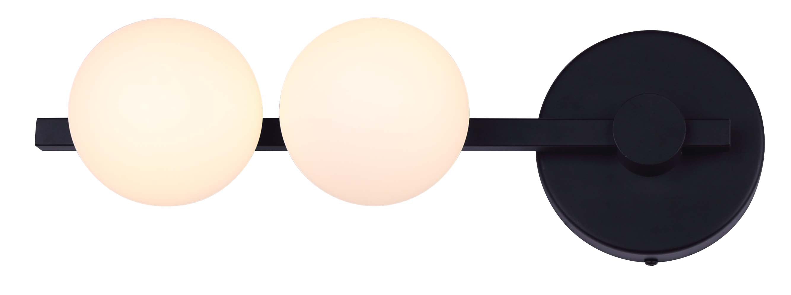 NYLAH Wall sconce Black INTEGRATED LED - LT233A02BK | CANARM