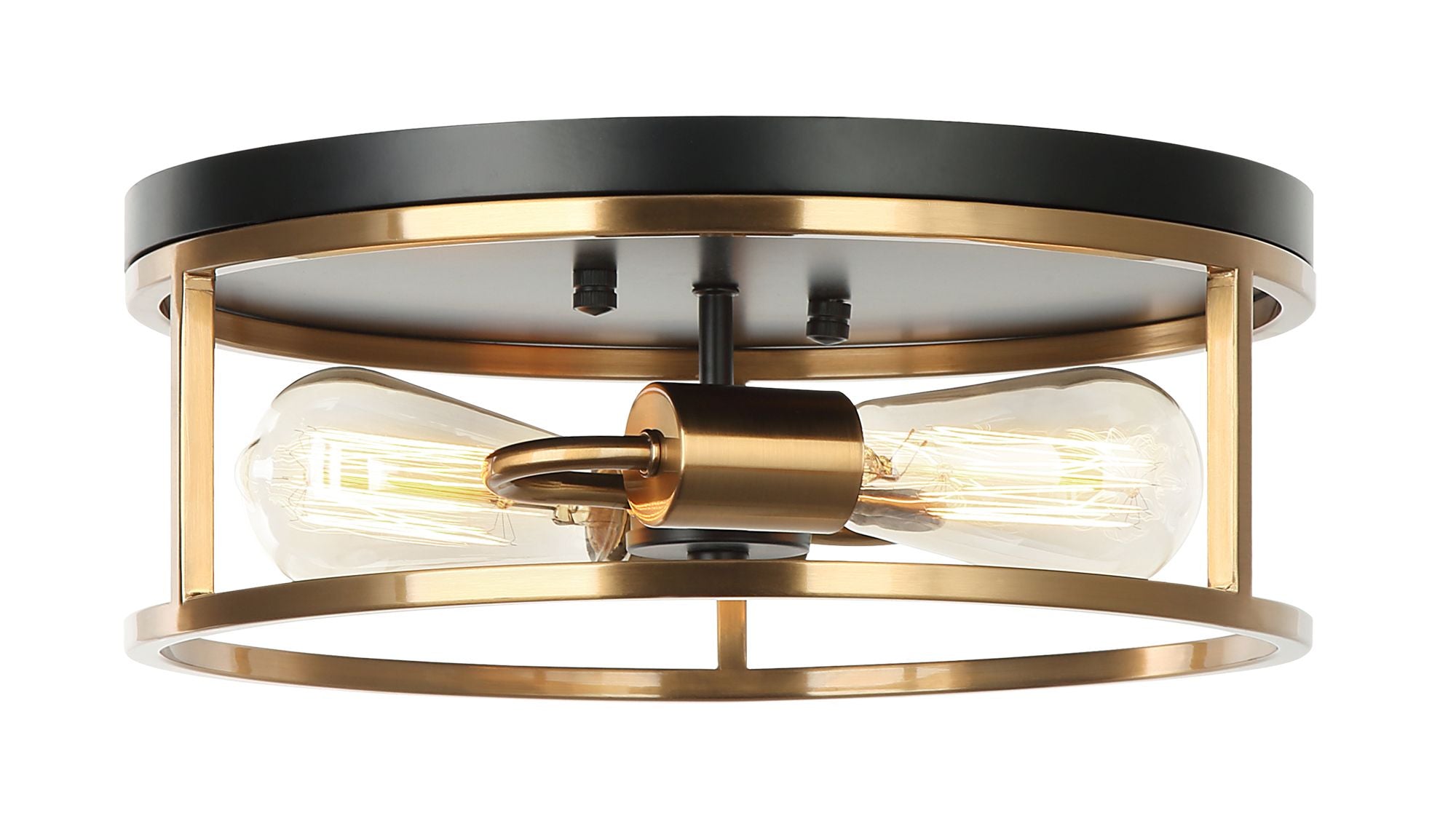 CLARKE Flush mount Black, Gold - M15502BKAG | TEO