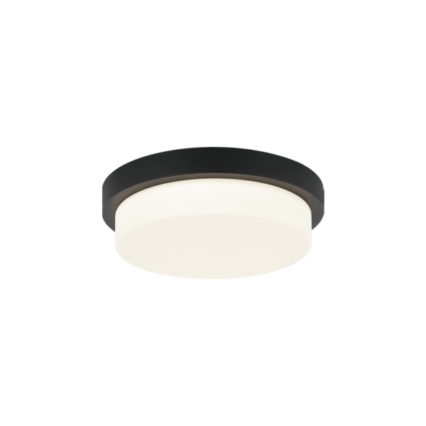 DURHAM Flush mount  Black INTEGRATED LED - M15901MB | MATTEO