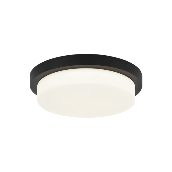 DURHAM Flush mount  Black INTEGRATED LED - M15902MB | MATTEO