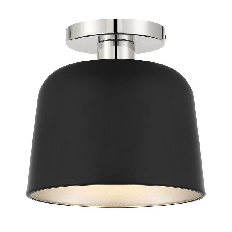 Semi flush mount Black, Nickel - M60067MBKPN | SAVOYS