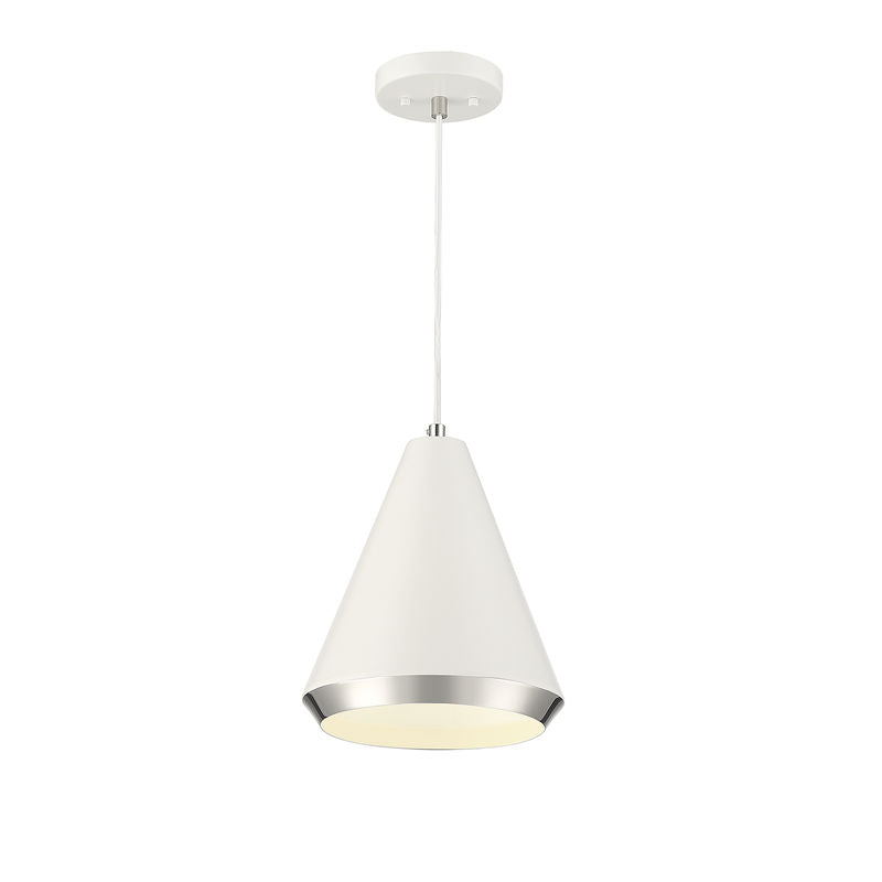 Pendant White, Nickel - M70122WHPN | SAVOYS