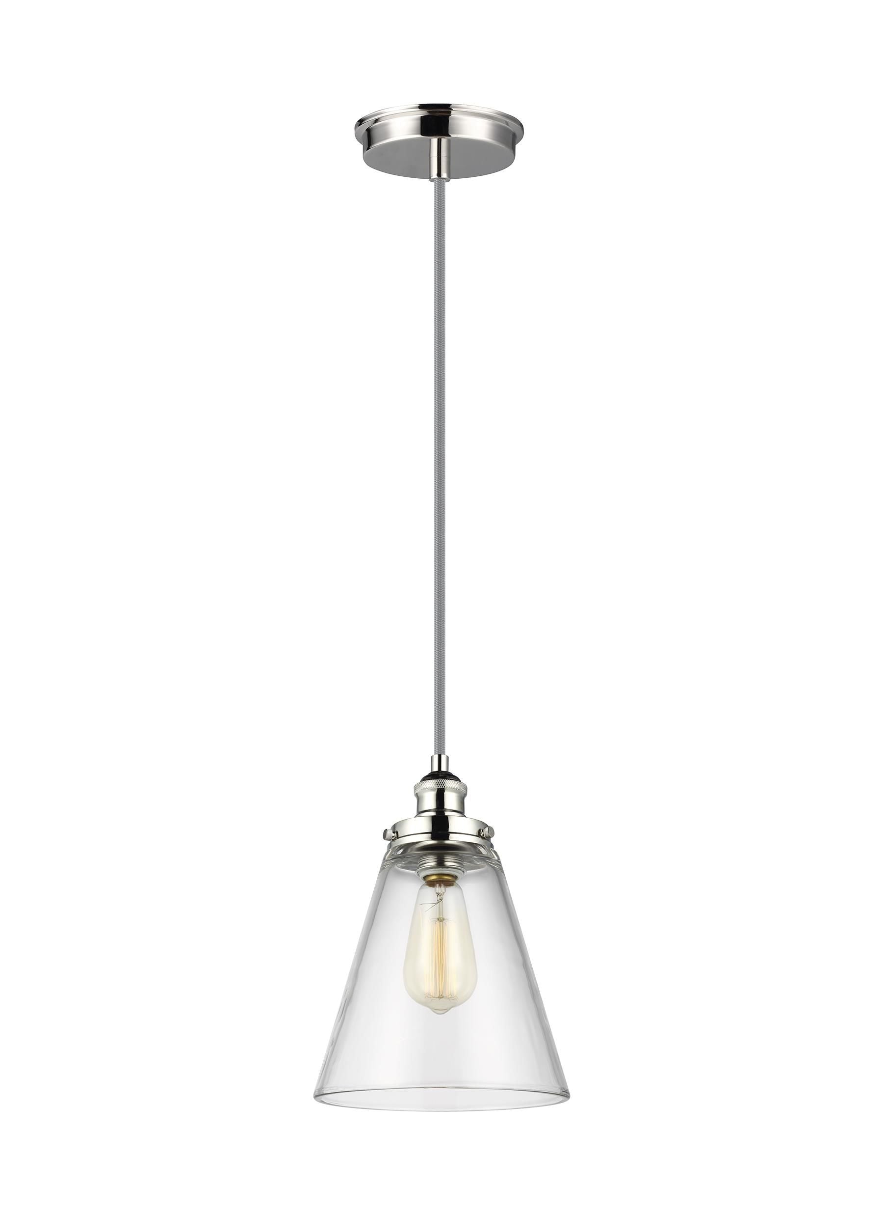 Baskin Suspension simple Nickel - P1347PN | GENERATION LIGHTING